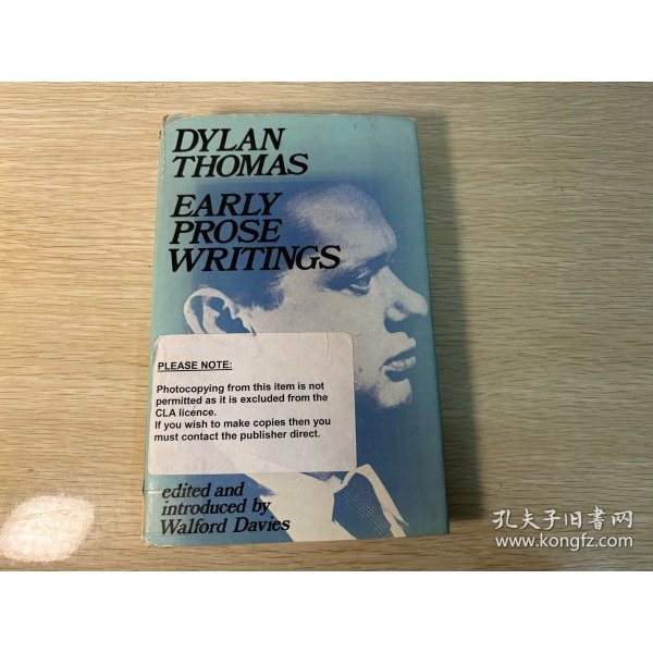 ((ฉบับแรก) Dylan Thomas: การเขียนที่พิสูจน์ล่วงหน้า Dylan Thomas Early Prose การเขียน,.อิทธิพล