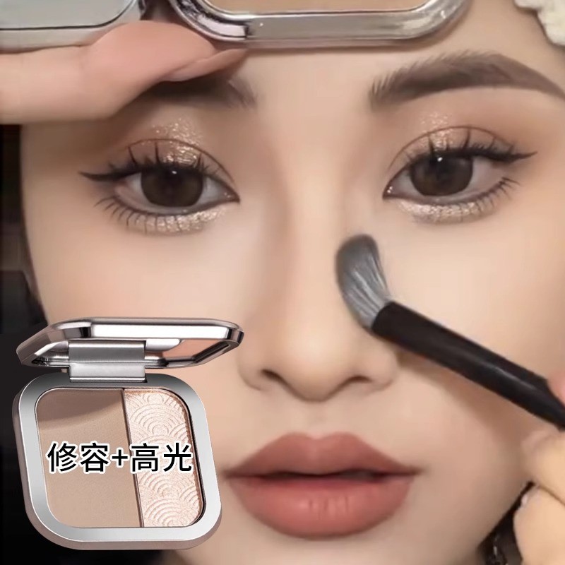 คอนทัวร์ คอนทัวร์หน้า ของแท้ MGL Repairing Highlighting All-in-One แผ่นเงาจมูกจมูกเงาสามมิติ Handy เ