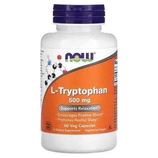 พร้อมส่ง NOW Foods L-Tryptophan 500 mg Double Strength 1,000 mg แอลทริปโตเฟน