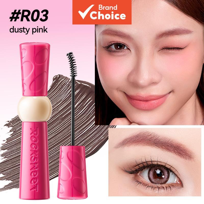 ROCK SWEET Forest Night Eyebrow Tint Cream - กันน้ํา, Non-Fading & Anti-Smudge, จัดแต่งทรงผมติดทนนานในหลอดสีชมพู, แต่งหน้า