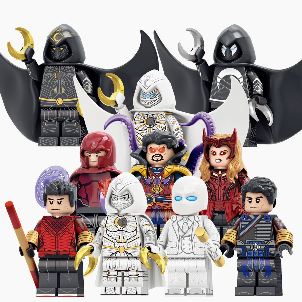 Moon Kinght Magneto Wanda Doctor Series Super Heroes ภาพยนตร์ Mini Building Blocks รูปของเล่นเด็กของขวัญ