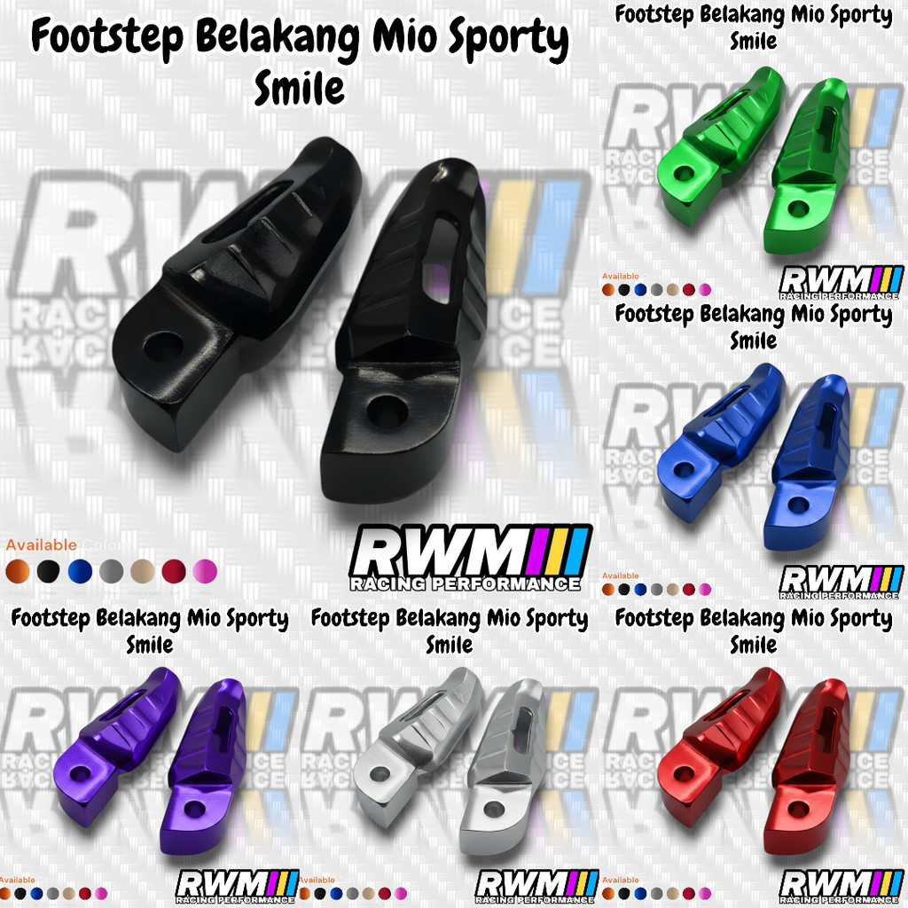REAR STEP MIO SPORTY REAR FOOTSTEP YAMAHA MIO SPORTY FOOTSTEP ราคาต่อ PAIR BONUS BOLT