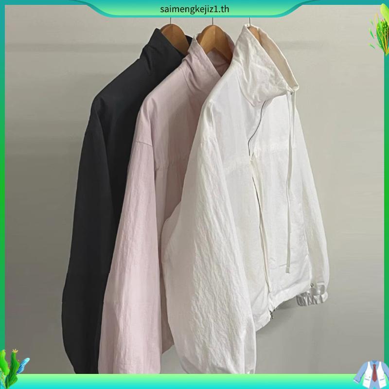 มาใหม่พร้อมส่ง💖 (AP240) Fila bow bomber jacket เสื้อกันหนาว คอตั้ง เอวจั๊ม ผ้าร่ม สไตล์เกาหลี