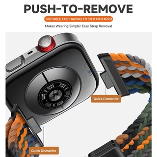 สายรัดไนลอนแบบสปอร์ตสําหรับ Huawei Watch Fit 4 4pro/3 Braided Breathable สําหรับ Huawei Watch Fit 5 5pro