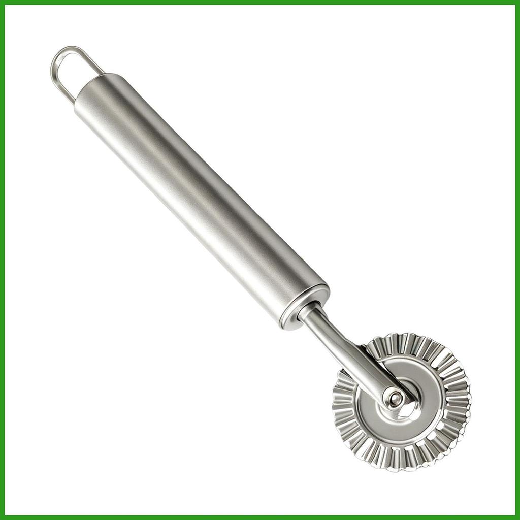 Ravioli เครื่องตัดล้อ Fluted Ergonomic Handle Multi-functional Pastry Cutter Lattice Roller สําหรับห