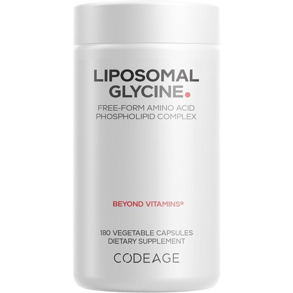 Codeage Liposomal Glycine+ – 1500 mg Form Glycine with Liposomal Dery Amino Acid port 2Month ply – 1