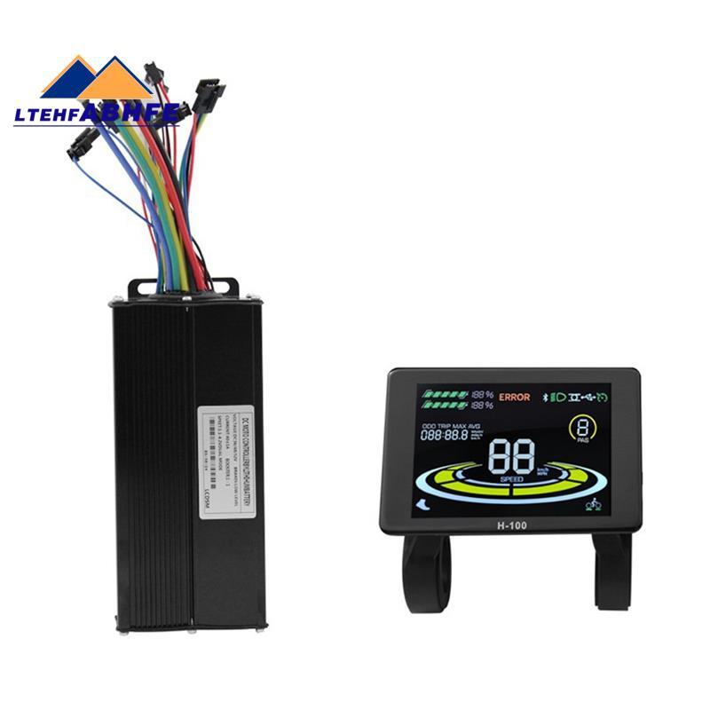 [ขายร้อน L]H-100 E-Bike Display Meter 40A 36V/48V/52V Sine Wave Controller Kit สกู๊ตเตอร์ E-Bike อุป