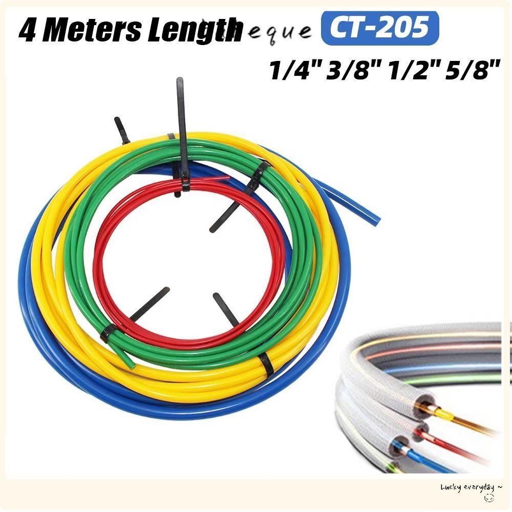 BABEQUE 1 ชิ้น Bend ท่อป้องกัน Strip, CT-205 PE พลาสติกท่อทองแดง Protector, 4 เมตร Anti-Deformation 1/4 "3/8" 1/2/8" ทองแดงหลอด Bender ชุดสําหรับเครื่องปรับอากาศ