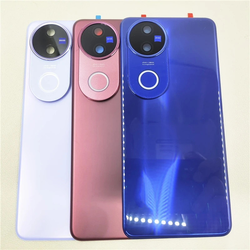 ฝาครอบด้านหลังสําหรับ Vivo V50 V2427 ฝาครอบแบตเตอรี่กระจกด้านหลังประตูพร้อมอะไหล่ซ่อมเลนส์กล้อง