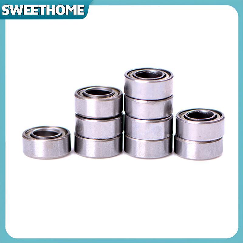 SWEETHOME 10 ชิ้น MR105ZZ L-1050 MR105 แบริ่งบอลร่องลึก 5x10x4 มม.miniatureMR105ZZ แบริ่ง ABEC-1