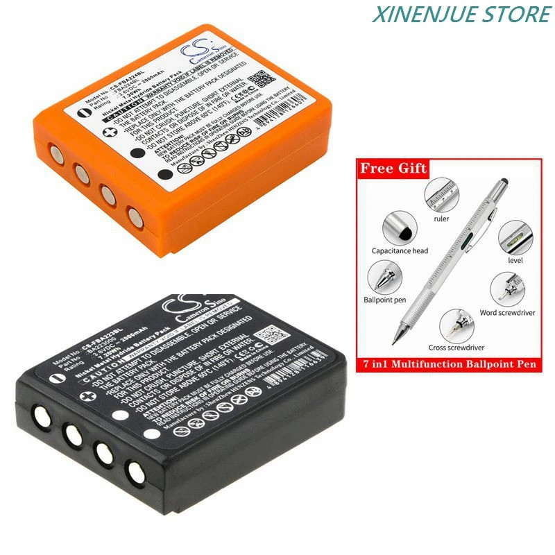CS 3.6V/2000mAh แบตเตอรี่ BA223000 สําหรับ HBC Radiomatic Keynote,Linus 4,Micron 4,Micron 5,Micron 6
