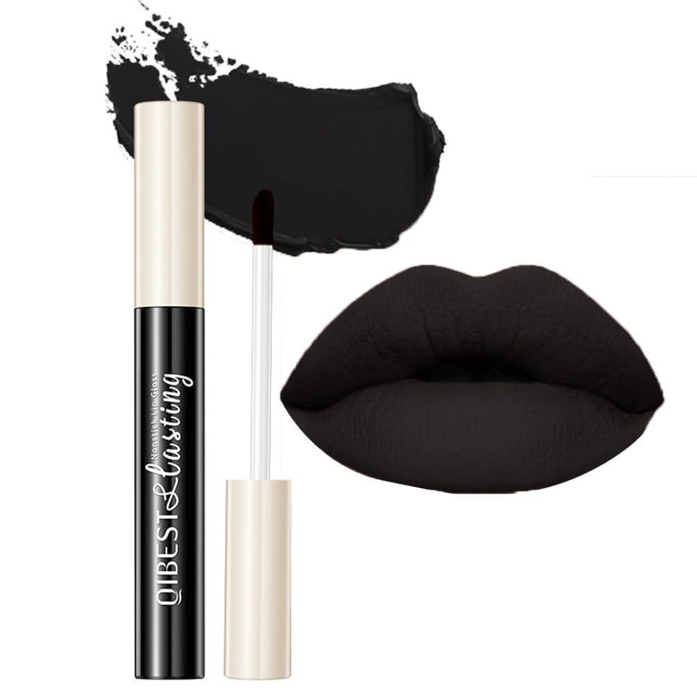 GL-Turelifes Matte Lip Gloss White Green Black Purple Vampire Lipstick Non-Stick Cup Non-Fade Long-L
