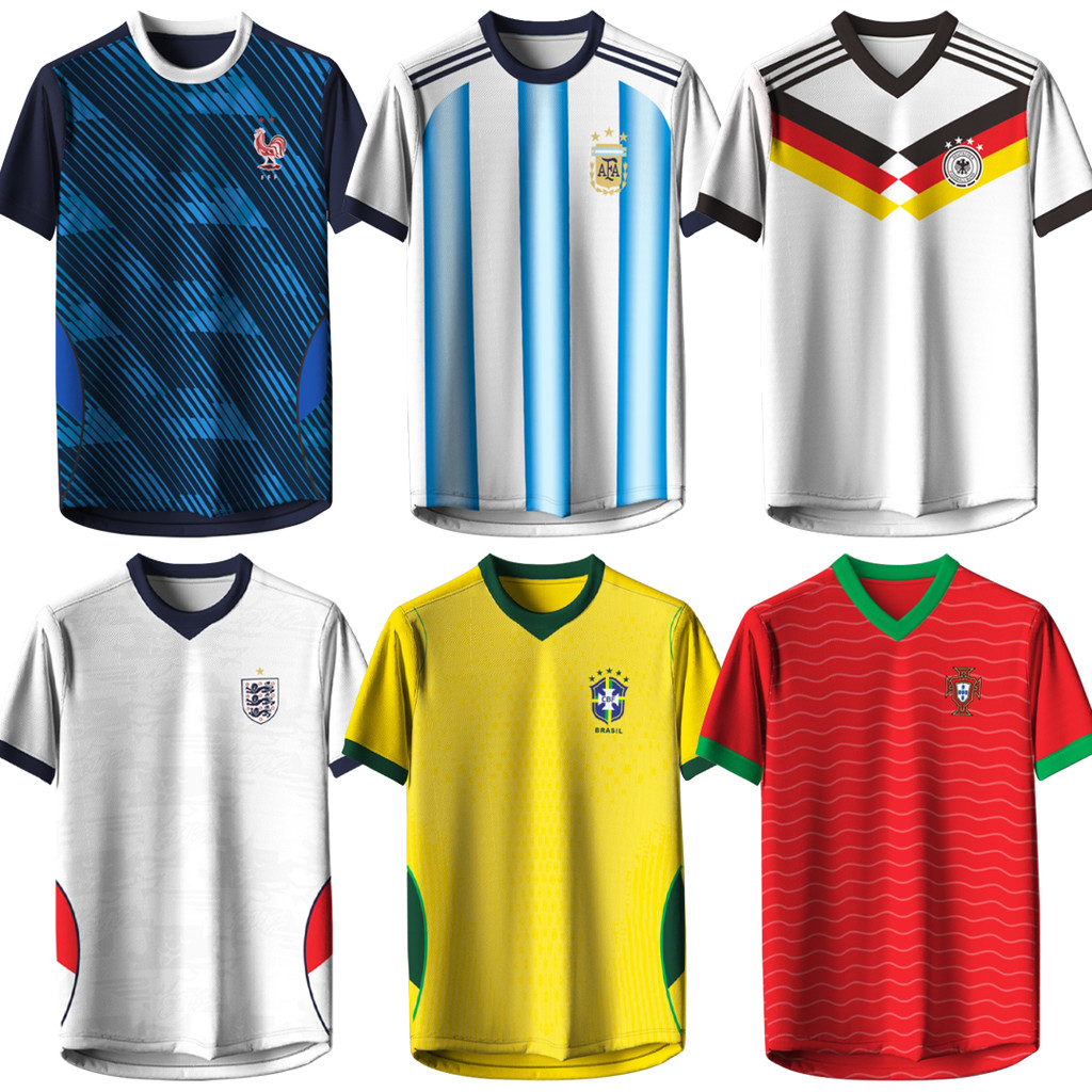 (BK) WORLD CUP JERSEY EMBROIDERY LOGO / เสื้อฟุตบอลสําหรับ BOYS & ADULTS MAN01