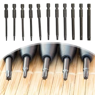 11 /12 Torx ชุดดอกสว่านกลวง 50/75/100มม. T5-T40ชุดหัวไขควงดอกไขควง/