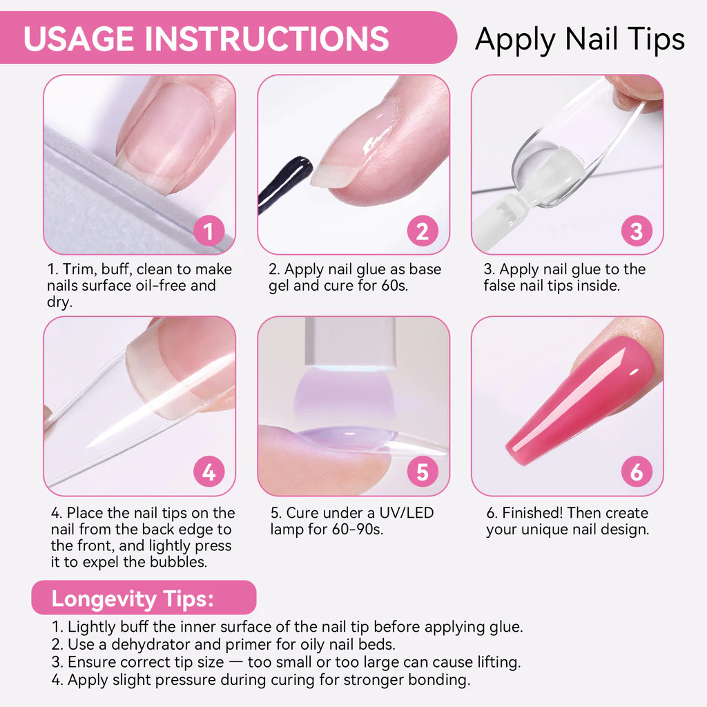 BORN PRETTY 6 In 1 รุ่นอัพเกรดใหม่เล็บกาวกดบนเล็บ Transfer ฟอยล์เจล BloomS Gel Extension Base Top Coat Function Gel 15ml thumbnail 8