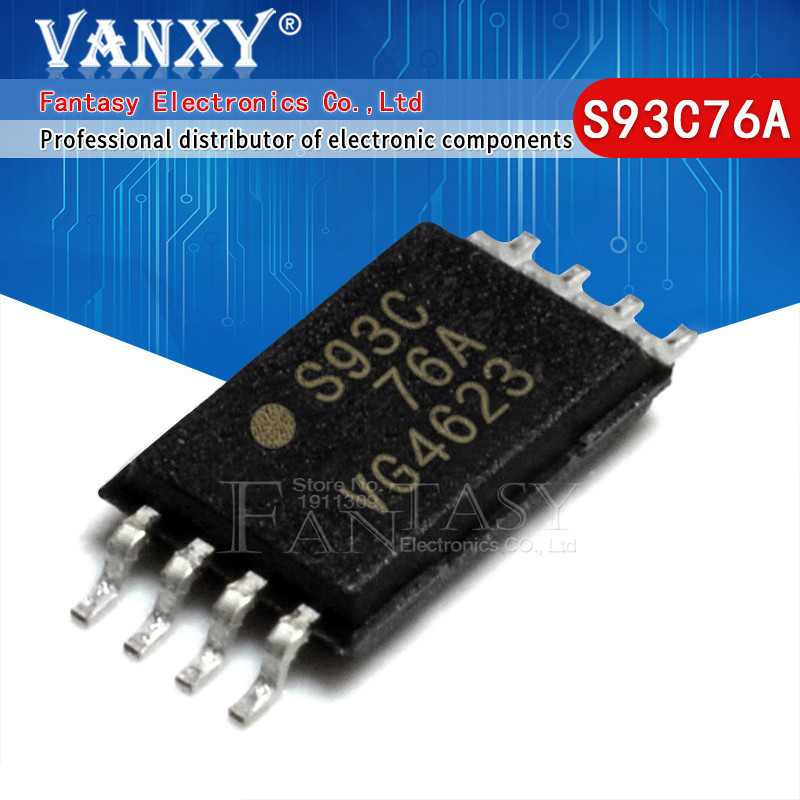 5pcs S93C76A TSSOP-8 93C76 TSSOP8 S93C76 S-93C76AFT S-93C76AFT-TB-G TSSOP ชิปคอมพิวเตอร์รถยนต์