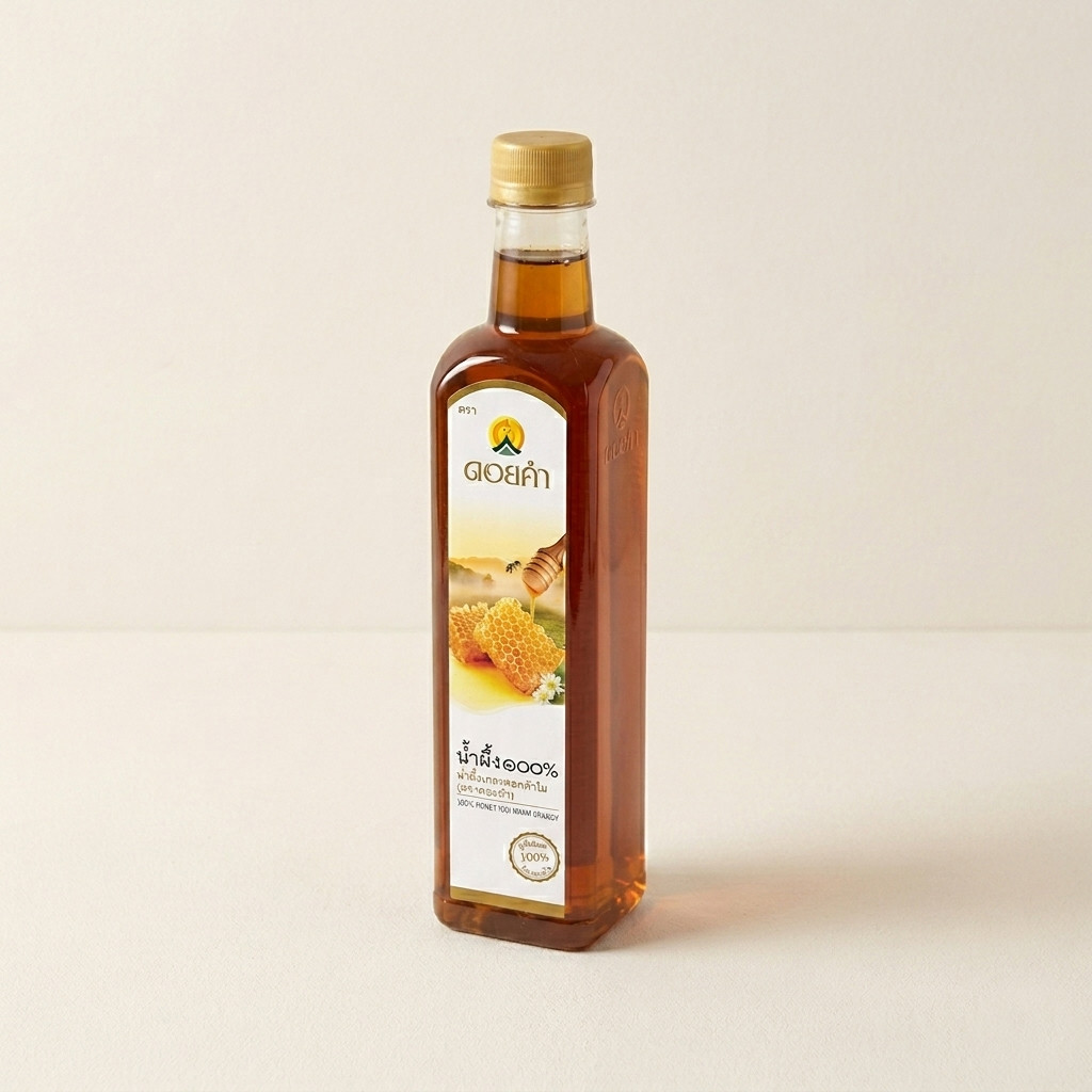 ดอยคำ น้ำผึ้ง 100% 770 กรัม เกสรดอกลำไย รสหวาน แท้ พร้อมส่ง doikham honey ต้านอนุมูลอิสระ สดชื่น หอม อร่อย สินค้าเกษตร
