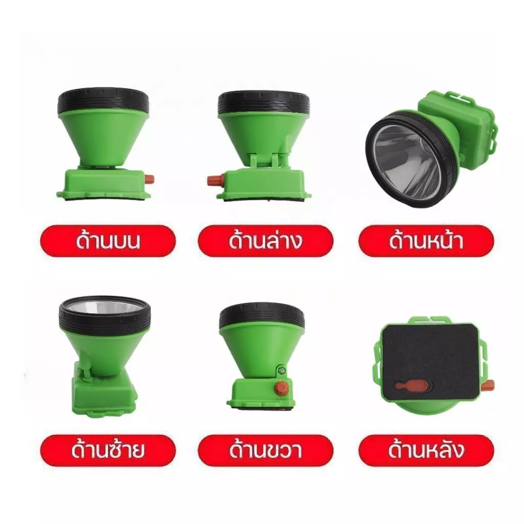 ไฟคาดหัว LED แรงสูง กันน้ำ ชาร์จ USB thumbnail 7