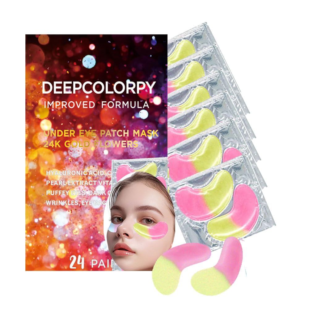 Under Eye Patch สําหรับ Dark Circles Puffy Eyes 24 คู่คอลลาเจน Eye Bags Travel Eye Masks, Stocking S