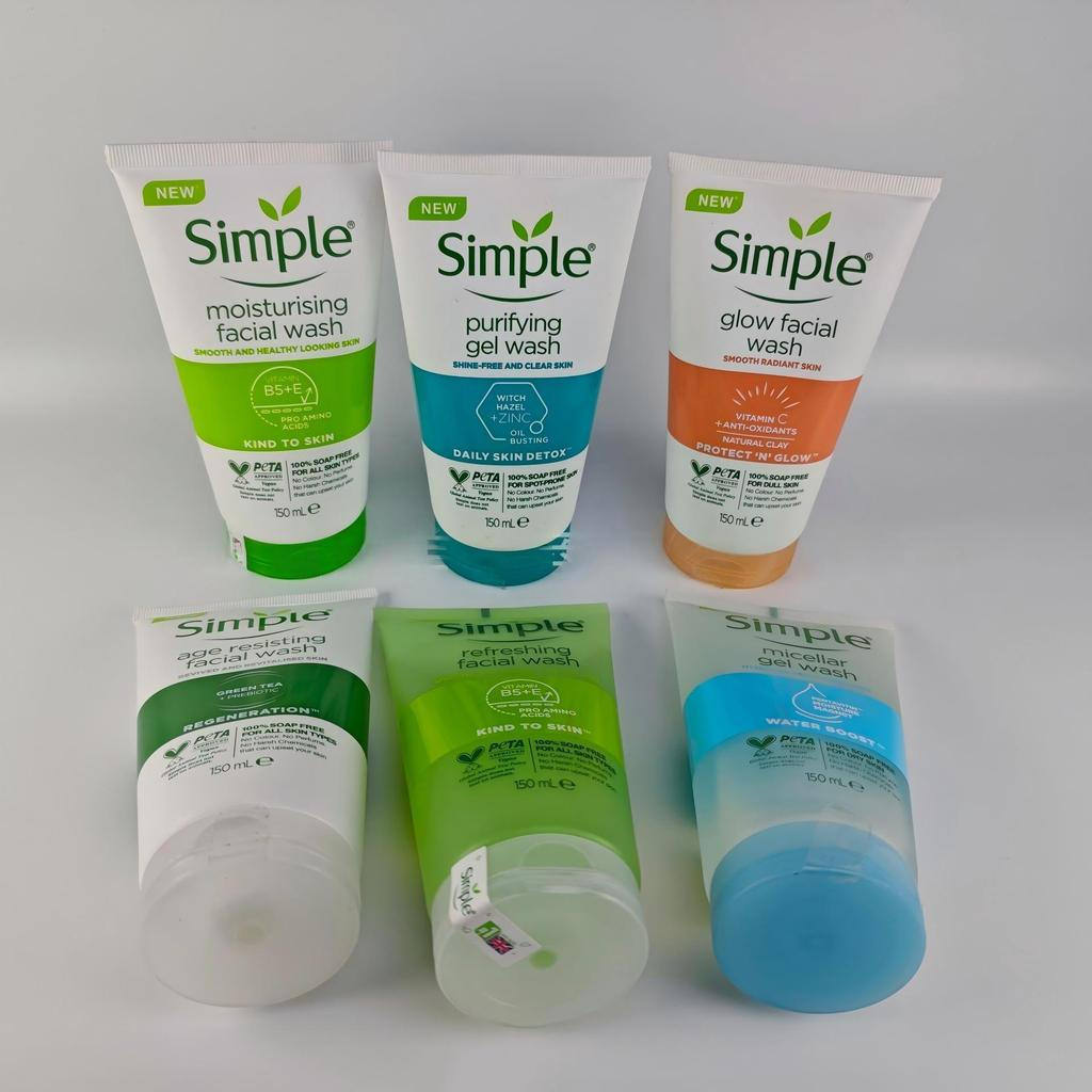 [ขายร้อน] simple Qingyan Facial Cleanser ทําความสะอาดล้ําลึกสดชื่น Moisturizing Exfoliating Rejuvena