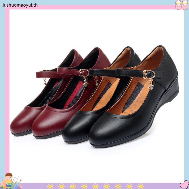 รองเท้านักเรียนหญิง POPTEEN รองเท้าหนัง ป๊อปทีน 30-42 รุ่นใหม่ พร้อมส่ง popteen ครบเบอร์