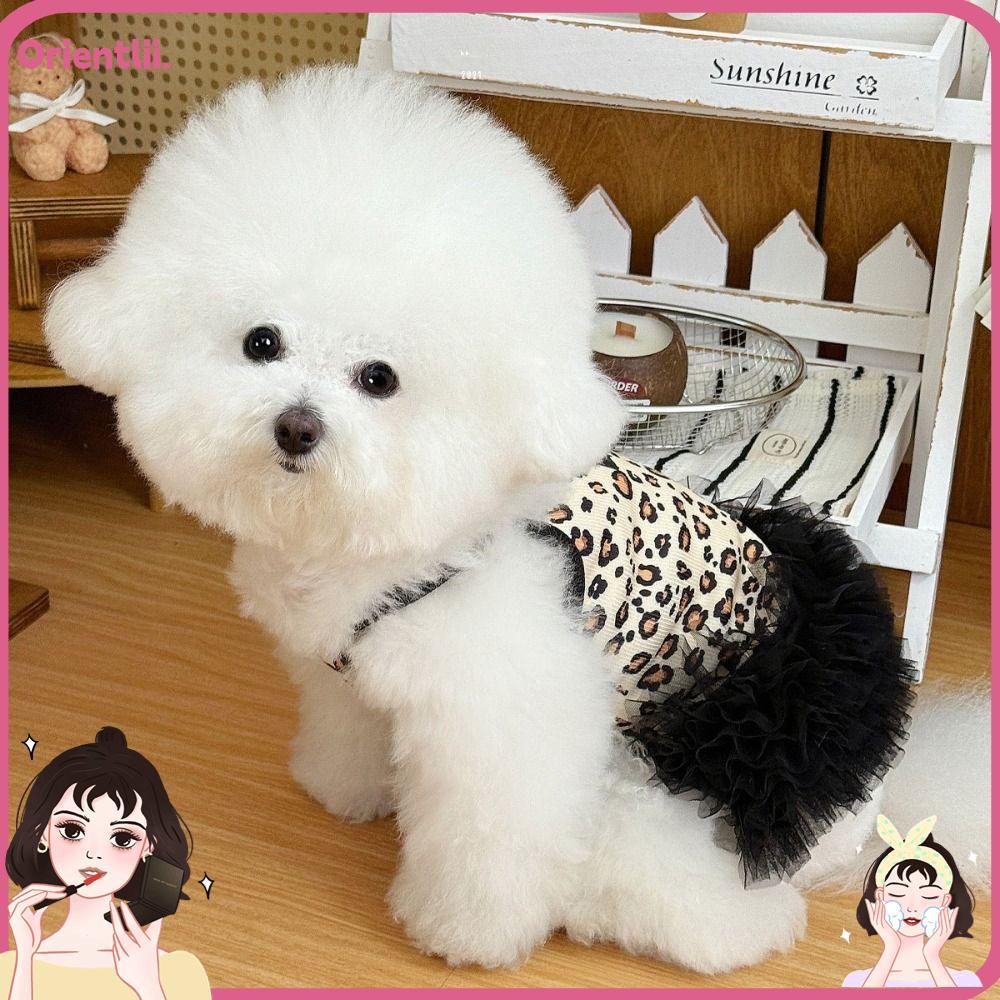 ORIENTTK Puppy Cat Slip Dress, Breathable Soft Pet Princess Dress, Trendy Summer Skin-Fried Dog Puff