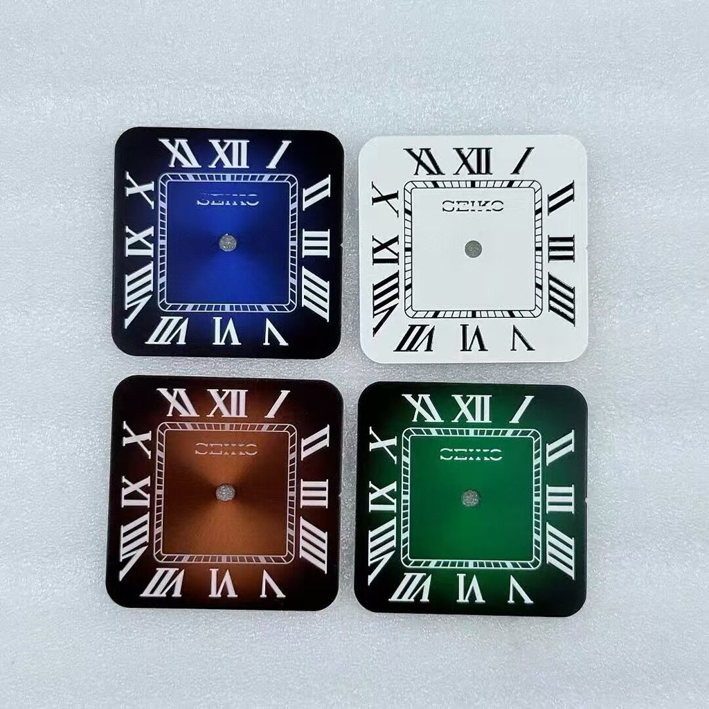 [คลังสินค้าพร้อม] NH35 Dial Square Roman Dial เส้นผ่านศูนย์กลาง 27mm Mechanical Watch Modified NH35 