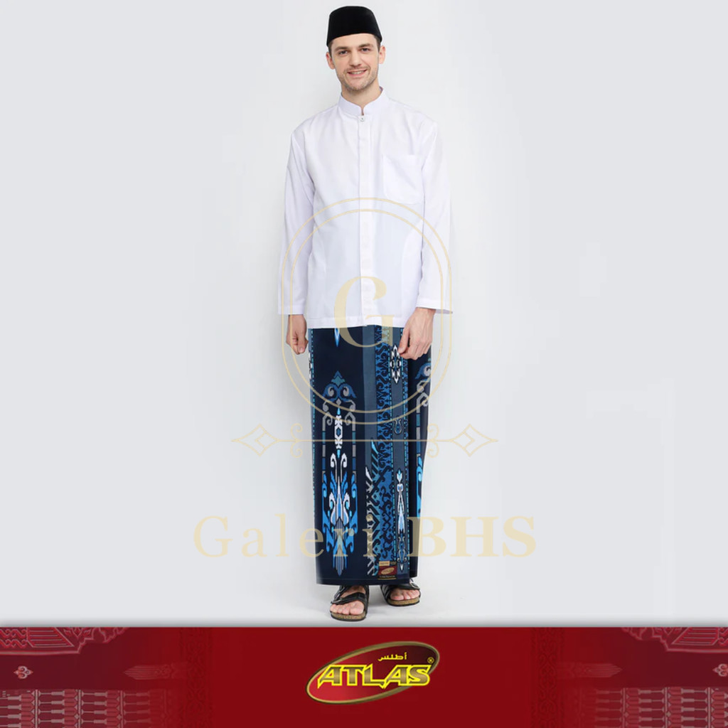 ATLAS Super Premium 925 A9 PJA SJ ผ้าซิ่นสีกรมท่า