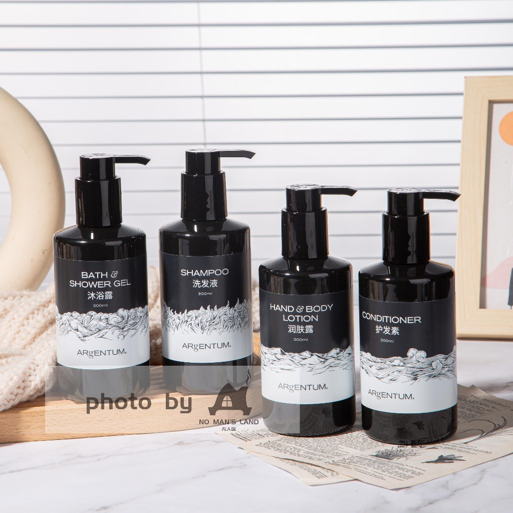 MGM Hotel Ouzhenting ARGENTUM แชมพู ครีมนวดผม เจลอาบน้ํา โลชั่นให้ความชุ่มชื้น 300ml Care MP62 Y5PH