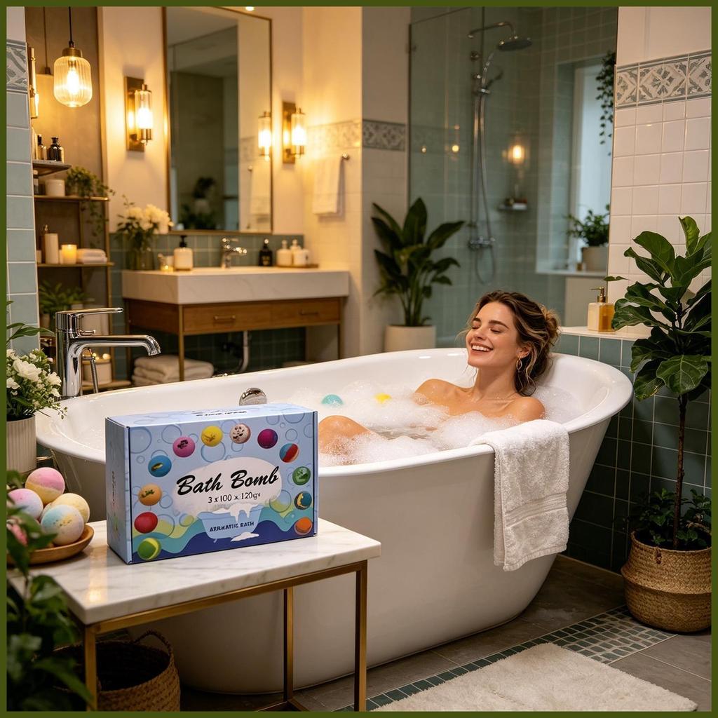 Bath Fizzy Balls 12 ชิ้นผิวอุปกรณ์อาบน้ํา Fizzy อ่างอาบน้ําลูกบอลอาบน้ําสําหรับแม่พ่อภรรยาสามีเด็ก t
