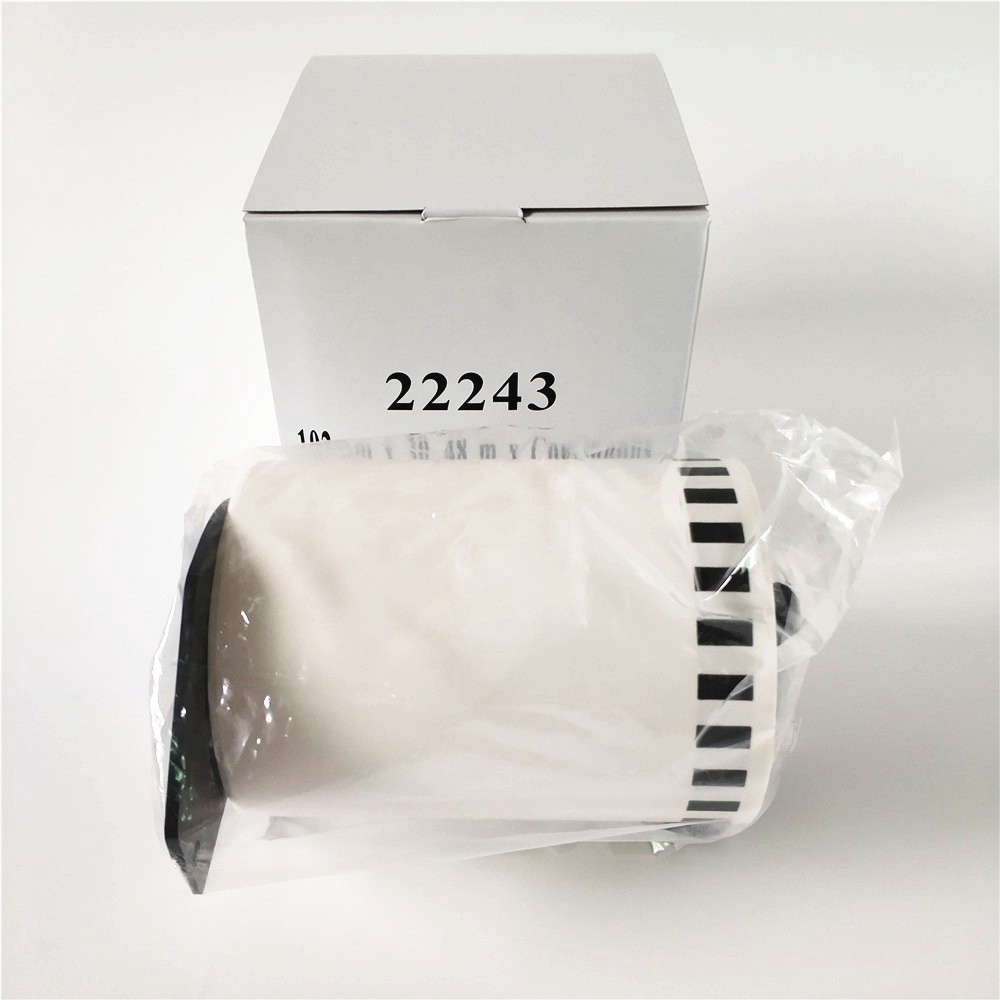 2 x Rolls Brother DK 22243 Compatible Thermal ป้ายต่อเนื่องสําหรับ QL-1050 1060N 1100 1110NWB