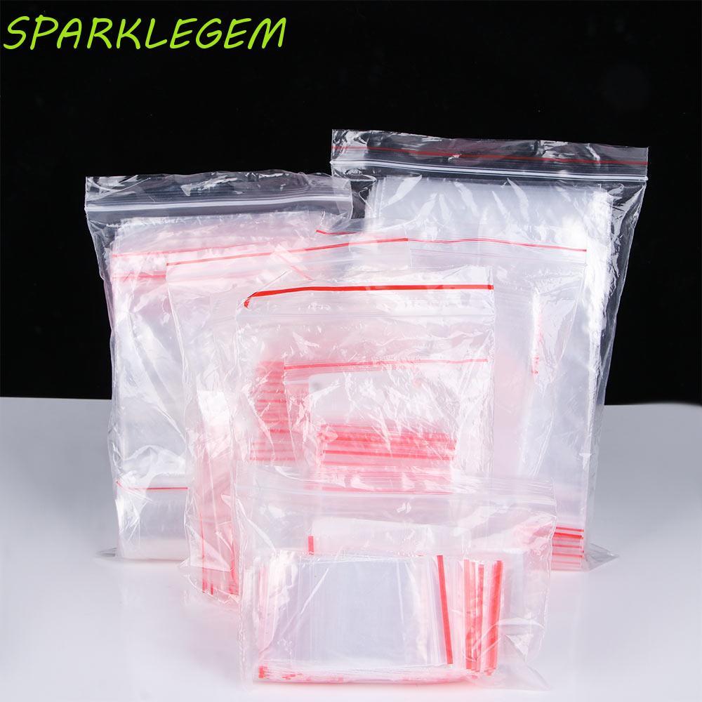 SPARKLEGEM ถุงซีล PE Zero Waste Snacks ถุงพลาสติก