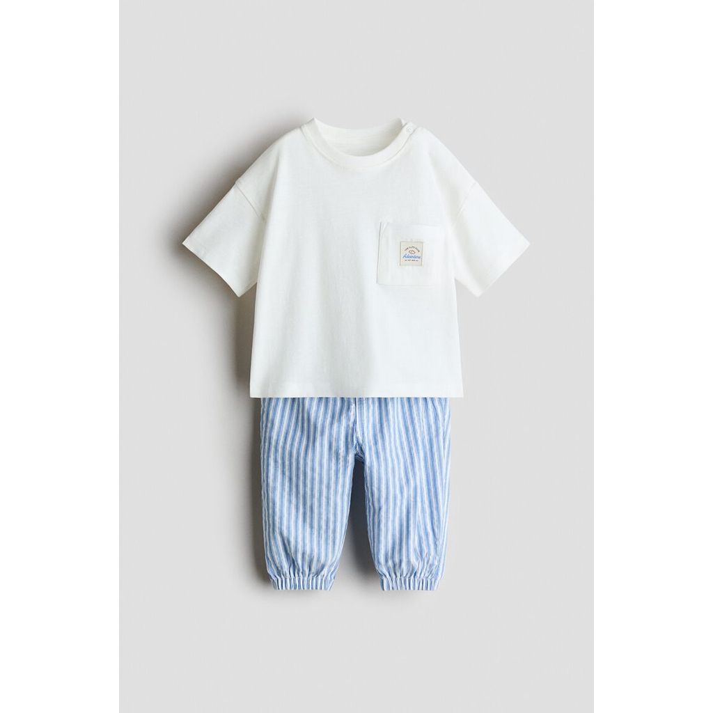 H&M(เอชแอนด์เอ็ม) เซตผ้าลินินผสม 2 ชิ้น เด็กทารก 1282999_1