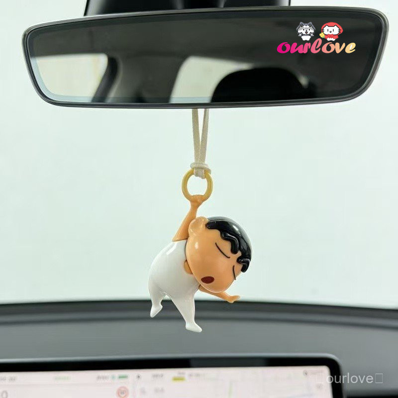 🔥ขายร้อน 🔥Creative Ballet Crayon Shin-Chan ตุ๊กตาน่ารักสนุก Shin-Chan ตกแต่งรถแหวนตกแต่งสนุกของขวัญมูลค่าสูงสําหรับเพื่อน