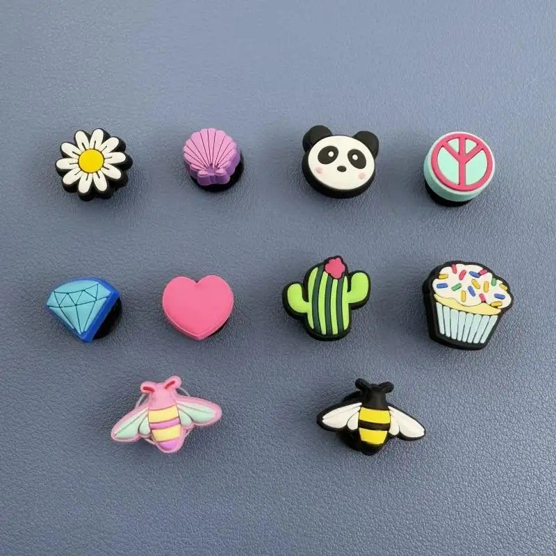 รองเท้า Charms bee DIY ลายดอกไม้และหัวเข็มขัดพิเศษสำหรับแต่งเติมความสร้างสรรค์