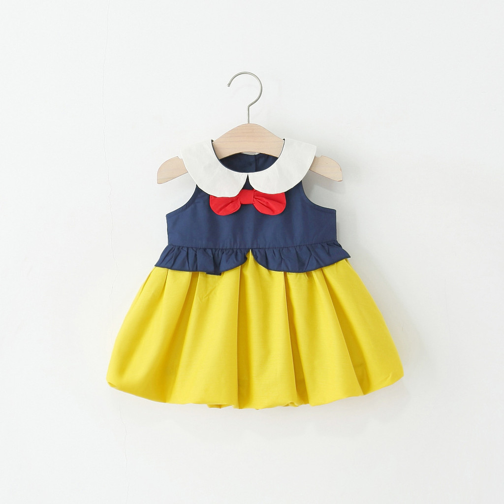 สมบัติของเด็กผู้หญิง Snow White Fairy Tale Dress ฤดูร้อนแขนกุดชุดเจ้าหญิงอเนกประสงค์ Gir