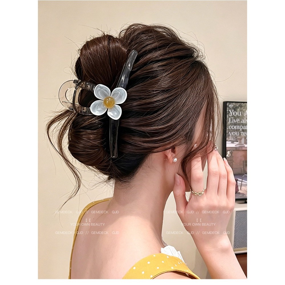 หมวกคลิปสำหรับสุภาพสตรีแบบแฟชั่น ดีไซน์ฉลามและดอกไม้