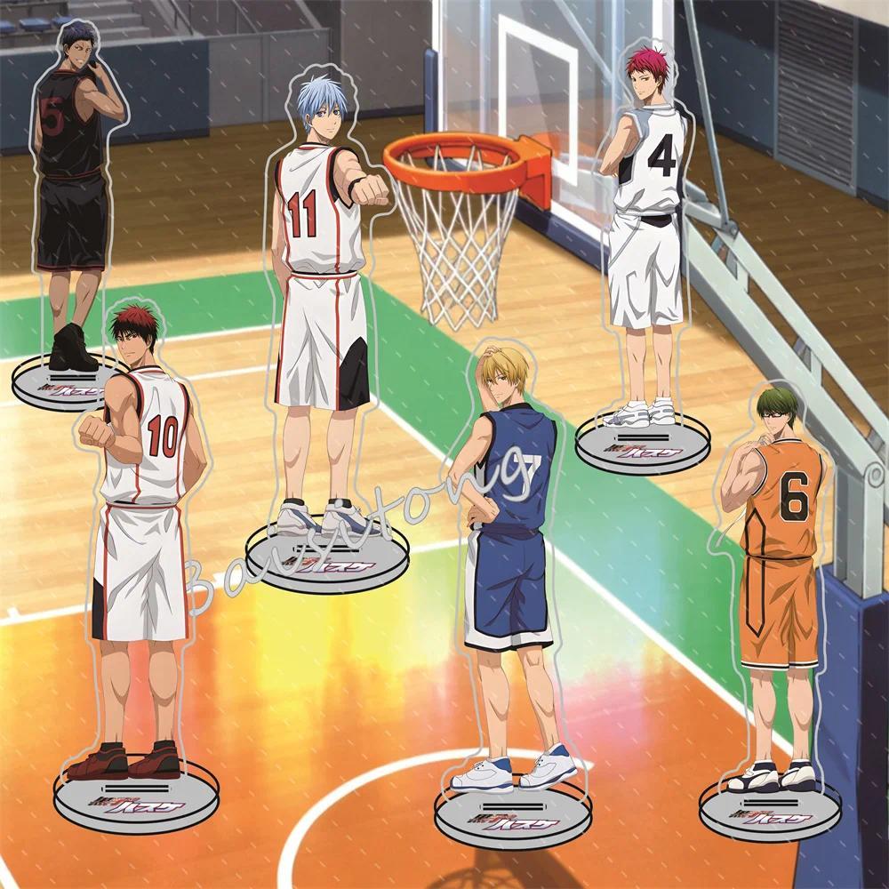 อะนิเมะ Kuroko ไม่มีตะกร้า 15 ซม.อะคริลิคขาตั้ง Tetsuya Kuroko/Taiga Kagami/Daiki Aomine ตกแต่งโต๊ะ
