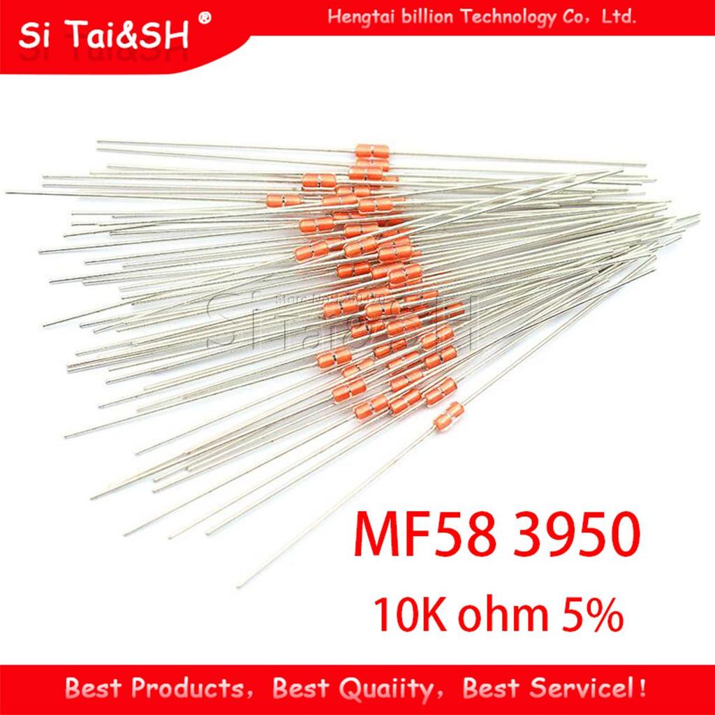 ตัวต้านทานความร้อน 20 ชิ้น NTC MF58 3950 B 10K โอห์ม 5%