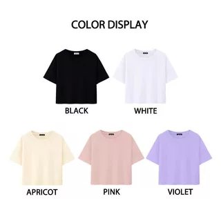 เสื้อยืดทรง crop นิ่มใส่สบาย ยืดแต่ไม่ย้วย S-XL ระบายอากาศและดูดซับความชื้น มีลายใหม่มาเพิ่ม เข้ากับทุกสไตล์