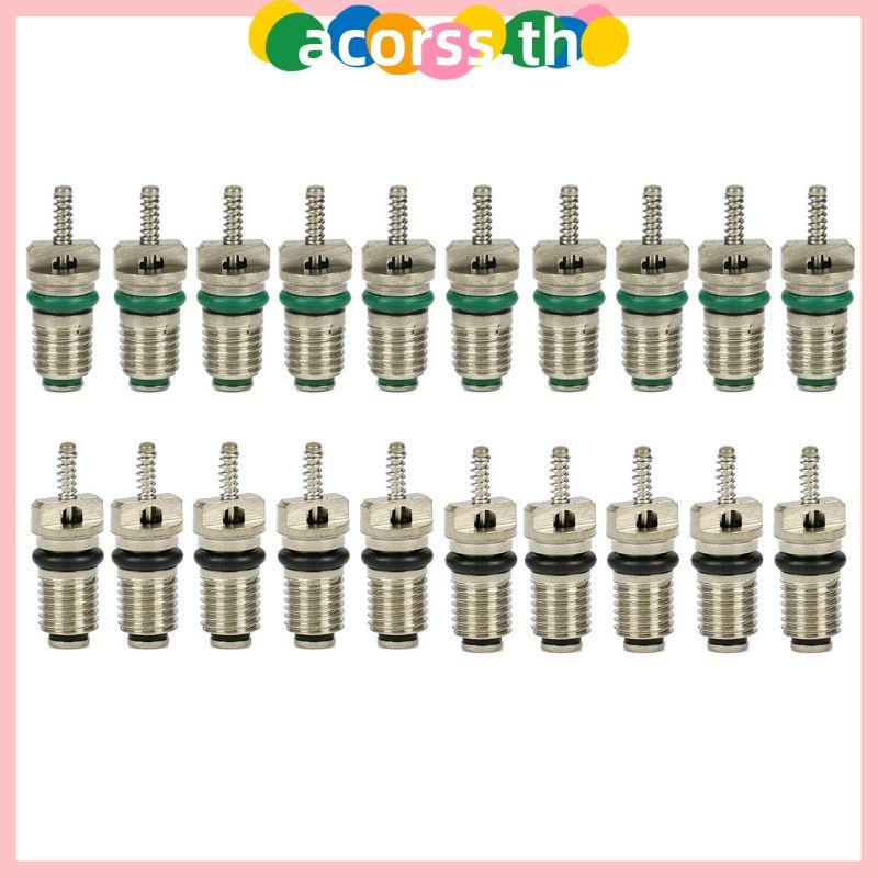 ACOR 10 ชิ้นรถ AC R134A สําหรับวาล์ว Core Assortment 134a สารทําความเย็นความร้อนทนยางสําหรับวาล์ว Stem Cores K