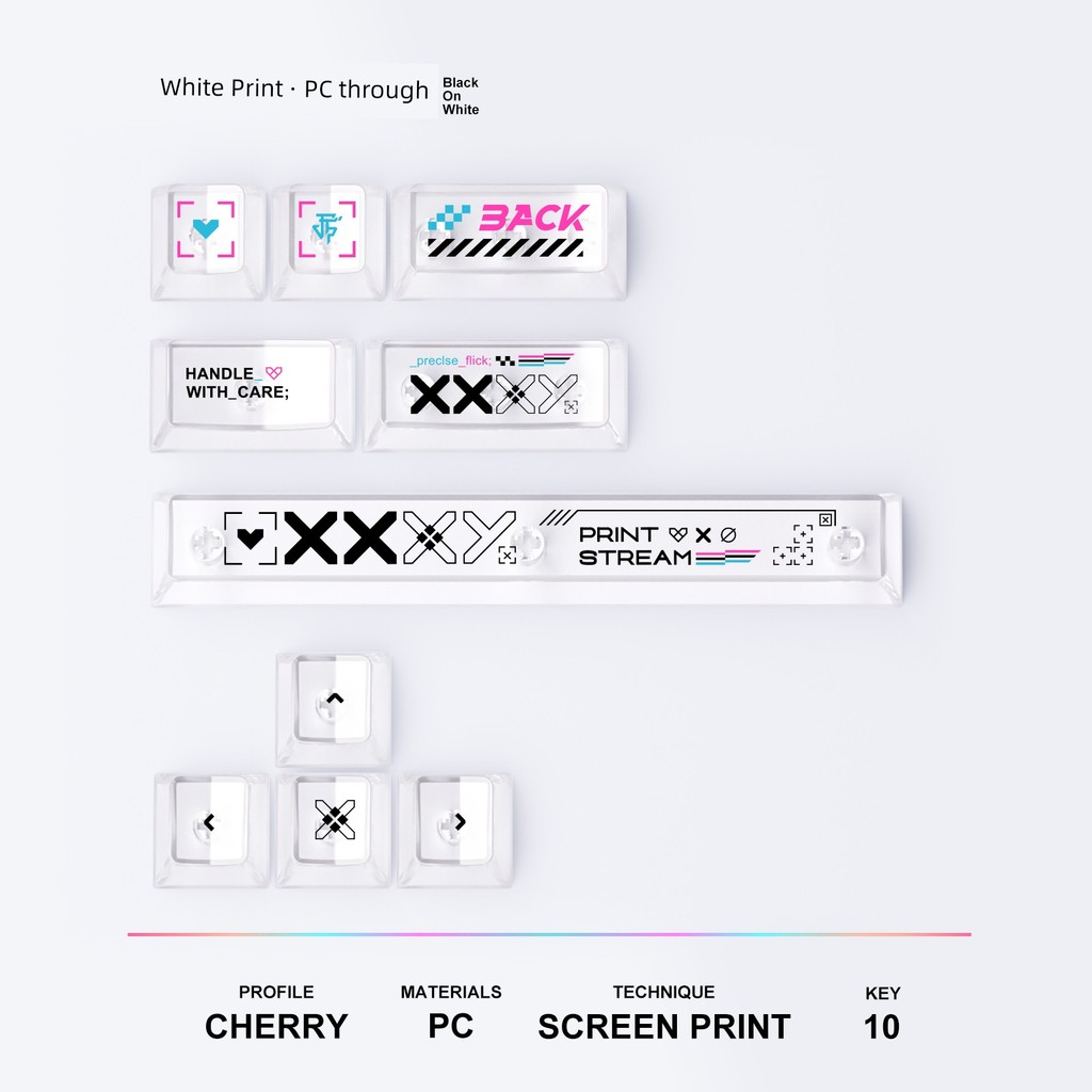keycap ใส keycap Titan Country ที่ไม่ซ้ํากัน PC เสริม Keycap คีย์บอร์ดธีม PC การพิมพ์คอลเลกชัน Black