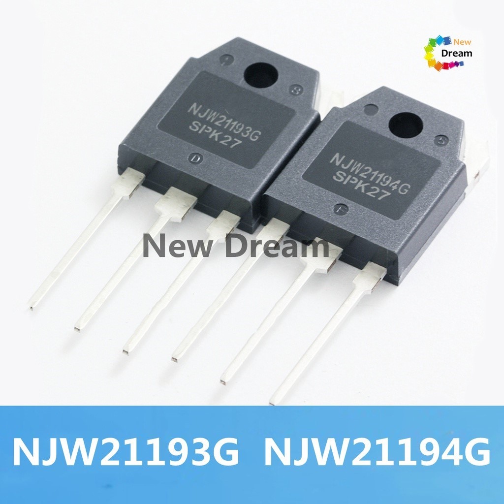 2 ชิ้น 1 คู่ Original NJW21193G NJW21194G TO-3P ( 1 ชิ้น NJW21193 + 1 ชิ้น NJW21194 ) เครื่องขยายเสี