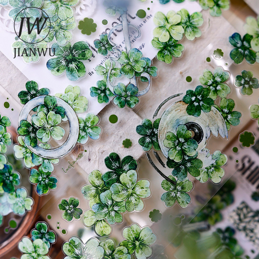 JIANWU 60 มม.* 6 M Vintage Plant ภูมิทัศน์วัสดุ Collage Scrapbooking PET เทป Creative DIY Journal เครื่องเขียน