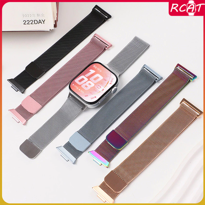 สายรัด Milanese Loop for Huawei Watch Fit 5 4 3 / 5 Pro / 4 Pro สายสเตนเลสสตีลแม่เหล็กอุปกรณ์เสริมสำหรับนาฬิกาอัจฉริยะ