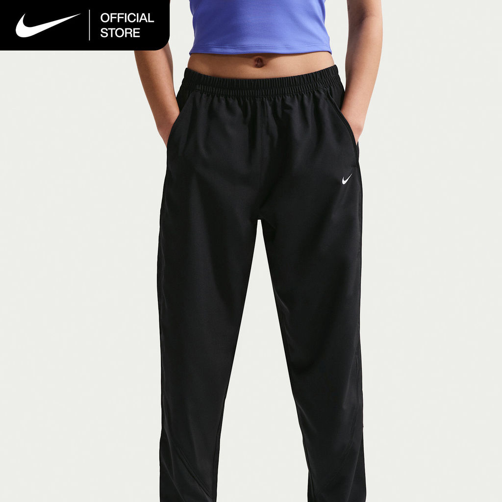 Nike Dri-FIT Women's One Mid-Rise Woven Pants - Black [II4477-010]