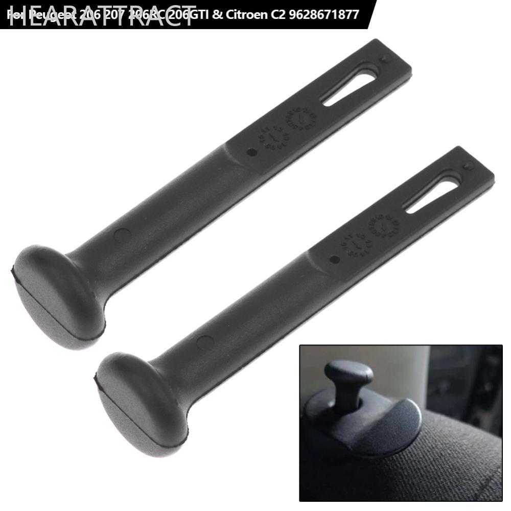 HEARATTRACT 1 ชิ้น/2 ชิ้นรถที่นั่งด้านหลังบานพับปุ่มควบคุมสําหรับ Peugeot 206 207 206RC 206GTI & Cit