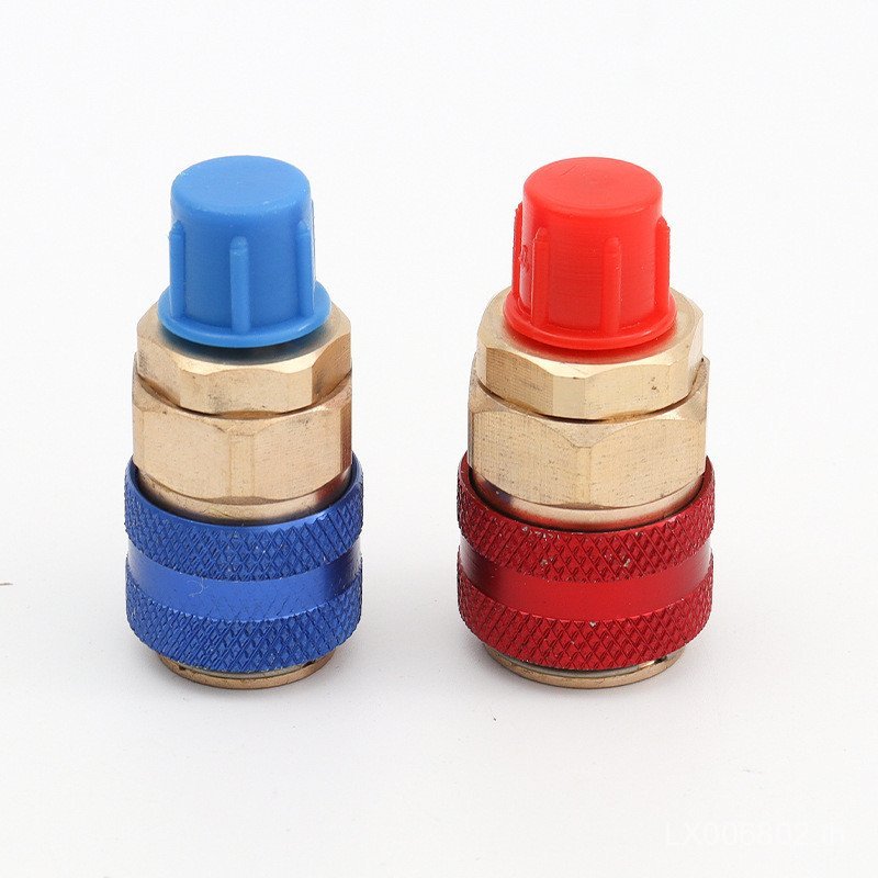 ประเภทรถสารทําความเย็นแรงดันสูงต่ํา Plus r134a Fast Refrigerant Connector เมตรฟลูออไรด์ Connector กา