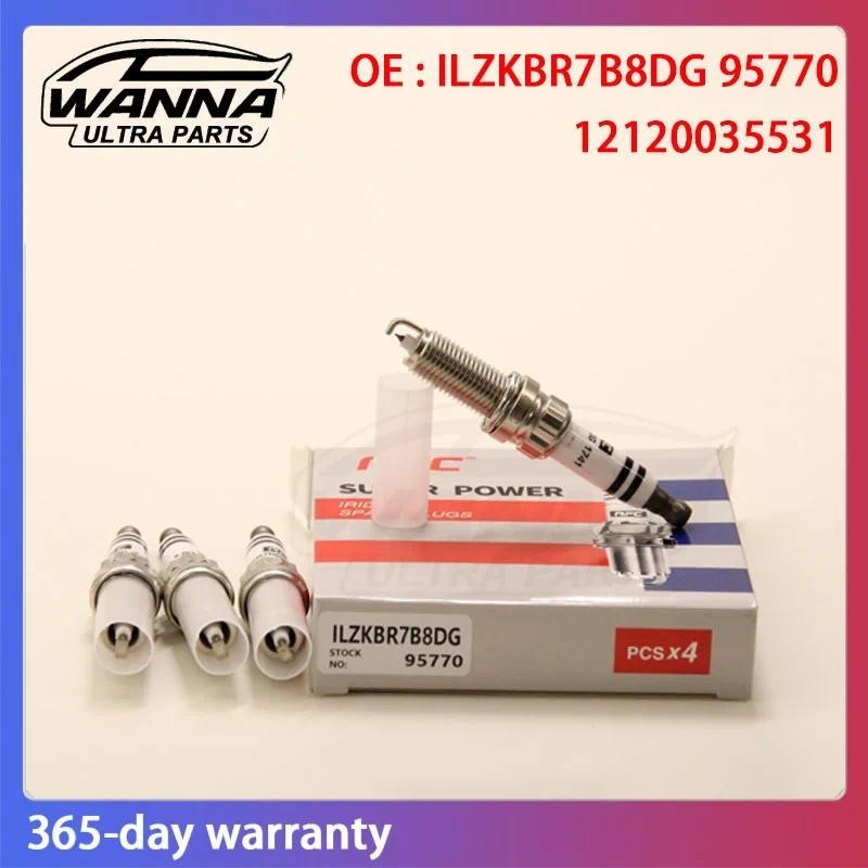 4 ชิ้น OE ILZKBR7B8DG 95770 12120035531 12120034098 หัวเทียนอิริเดียม Platinuim สําหรับ Peugeot 408 