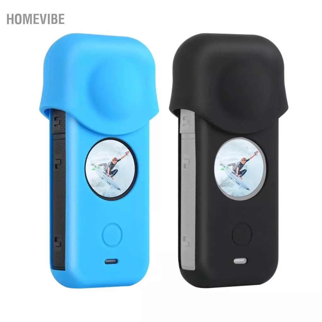 HomeVibe PULUZ เคสซิลิโคนพร้อมฝาครอบเลนส์สำหรับ Insta360 ONE X2 thumbnail 6